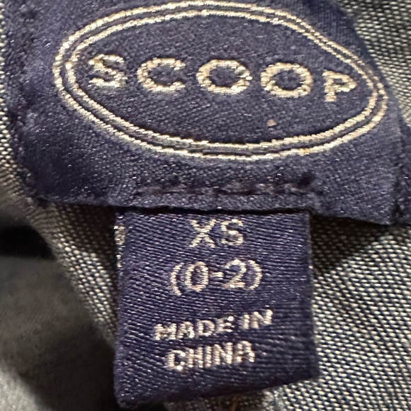 NWT Scoop XS denim tie-neck dress - Picture 6 of 8